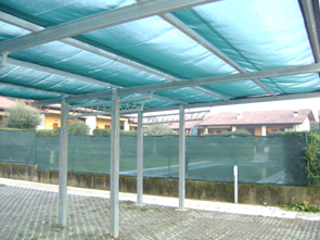Coperture antigrandine in ferro-legno