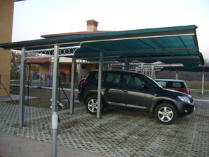 Coperture antigrandine in ferro-legno