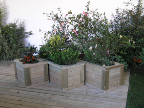 Fioriere in legno per arredo giardino - Edilgarden - Brescia